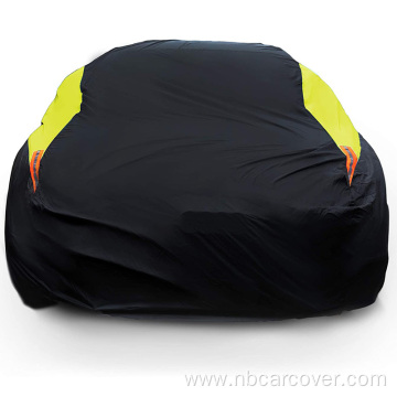 Foldable hatchback 4 layer aluminum foil car cover